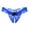 Blue, variant on Clearance Clothes Under $5 TMOYZQ Women's Pearl T Back G String Thongs Floral Lace Bow Beaded Crotchless Panties Thong Underwear Briefs Underpants Exotic Underwear Naughty Lingerie