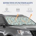 thumbnail image 4 of Windshield Sun Shade, Khaki Shell Foldable Car Sun Shade Windshield For Front, 2 Pieces, 4 of 4