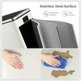 thumbnail image 5 of TLSUNNY 60L / 16 Gal Double Kitchen Trash Can, Dual Compartment Step Bin for Recycling & Waste Separation, for Home / Office, 5 of 9