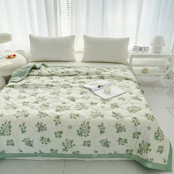 Decoración del hogar, edredones y juegos de colchas, colcha de verano lavada, colcha fresca de verano, colcha de verano estampada, colcha para dormitorio de estudiantes, colcha de regalo para activida