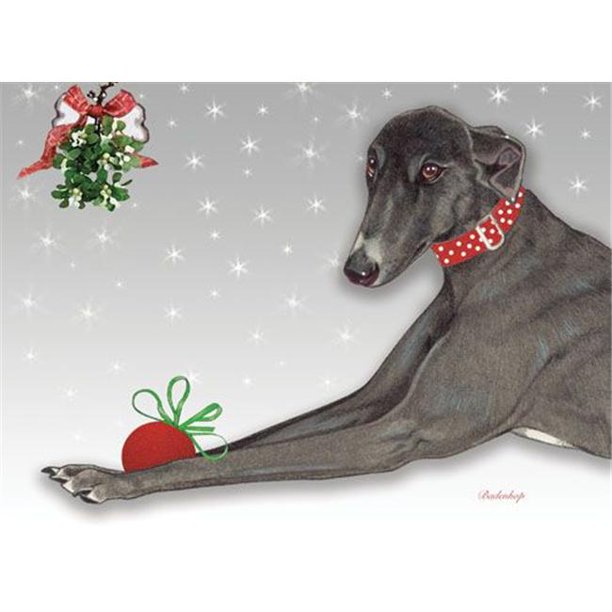 Pipsqueak Productions C556 Greyhound Holiday Boxed Cards