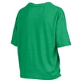 thumbnail image 3 of Women's Pressbox Kelly Green Notre Dame Fighting Irish Motley Crew Bishop Waist Length Oversized Slub T-Shirt, 3 of 3