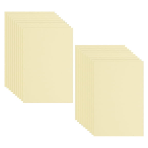 Uxcell 20 Pack EVA Foam Sheets, 12" x 8" 2mm Thick Foam Sheets Crafts Foam Paper, Light Yellow