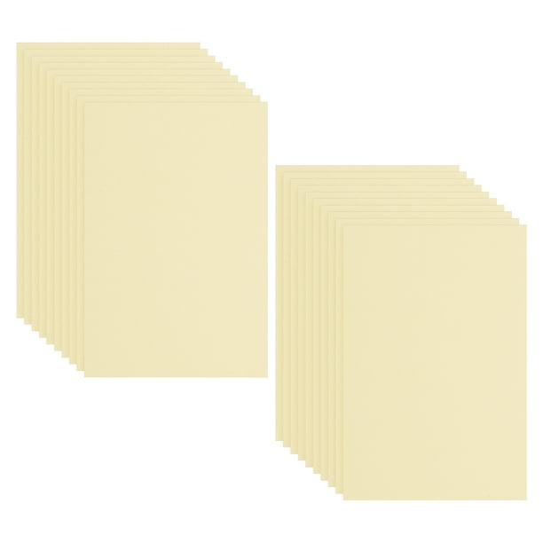 Uxcell Paquete de 20 hojas de espuma EVA, 12" x 8" 2mm de grosor, papel de espuma para manualidades, amarillo claro