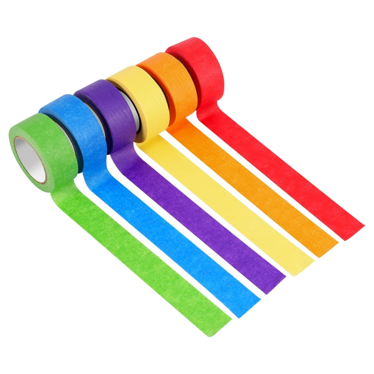 Colored Masking Tape,Colored Painters Tape For Arts And Crafts, Labeling Or  Coding - 6 Different Color Rolls - Masking Tape 1 In