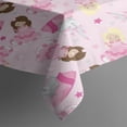 thumbnail image 3 of Princess Castle Pattern Rectangle Tablecloth 60"x84",Waterproof Polyester Rectangle Table Cloth, Wipeable Spillproof Polyester Tablecloth for Dining, Camping, Indoor and Outdoor, 3 of 5