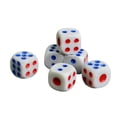 thumbnail image 2 of 10 Piezas de Plástico Estándar de 6 Lados, Dados, Barra, Pub, Juego de , Accesorios para Fiestas, 12 Mm Zulema Dados puntuales, 2 of 5