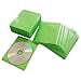 thumbnail image 3 of HAPLIVES CD/DVD/BluRay Sleeves,Double-Sided Refill Plastic Sleeve for CD and DVD Storage Binders,100 Pack (Green), 3 of 4