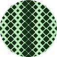 thumbnail image 1 of Ahgly Tapis Rond Lavable en Machine Intérieur Transitionnel Vert Clair, 5 Pieds Rond, 1 of 7