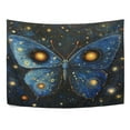 thumbnail image 4 of WOBOGO Star Blue Butterfly Tapestry 90×60in Home Living Room Bedroom Wall Hanging Ornaments, 4 of 10