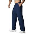 thumbnail image 2 of Handshe Men's Casual Outdoor Sports Pants with Elastic Waist Quick-Dry Relaxed Fit for Gym Training,Plus Size, 2 of 7