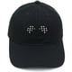 thumbnail image 1 of Gorra de béisbol en blanco y negro con banderas dobles, anime, unisex, 1 of 1