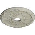 thumbnail image 3 of Ekena Millwork 18"OD x 3 1/2"ID x 1 3/8"P Antioch Ceiling Medallion (Fits Canopies up to 3 1/2"), Hand-Painted Pot of Cream Crackle, 3 of 5