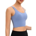 thumbnail image 4 of KingShop Sports Bra For Women Back Strappy Yoga Bra Sexy Backless Lingerie Bra Top Fitness Excercise Running Tank Top with Removable Pads, 4 of 7