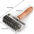 thumbnail image 2 of Dough lattice cutter pastry Tool - Stainless Steel Pastry Lattice Roller Cutter for Pie Pizza Bread beef wellington Pastry Crust Roller,Time-Saver Baking Tool, 2 of 4