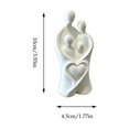 Abstract White Shelf SLYNSHome White Hugging Family Of Four Figurine, Abstract Family ...