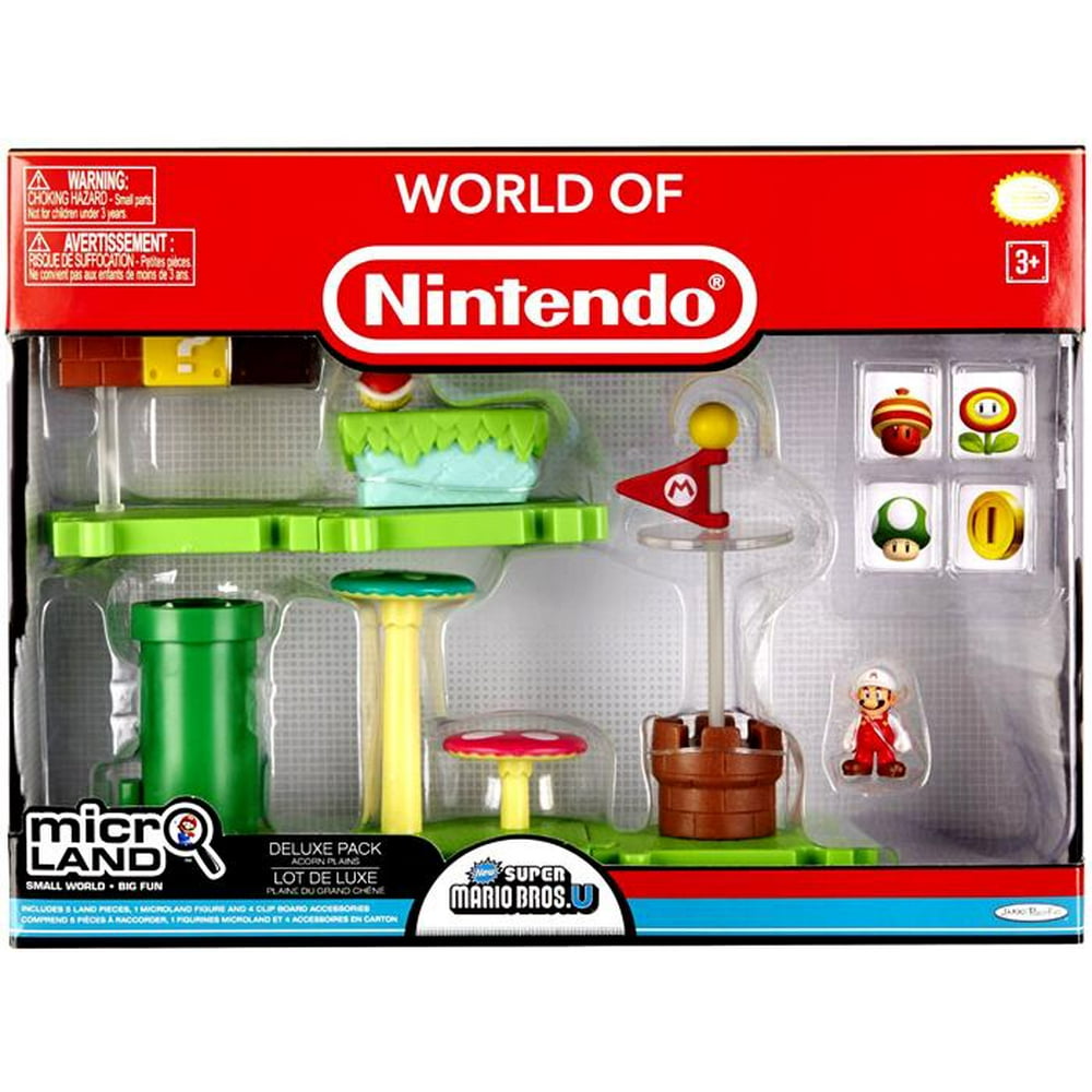 Super Mario Bros. U Micro Land Acorn Plains Deluxe Playset Walmart