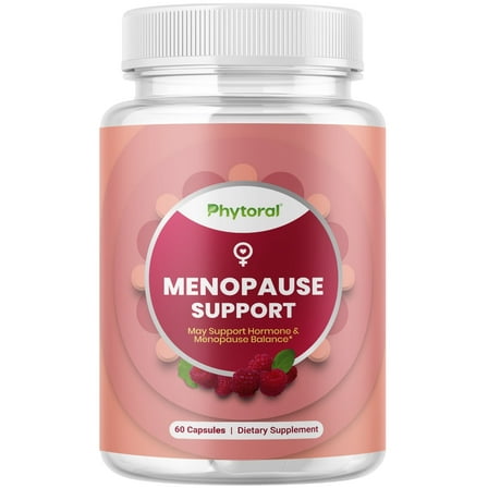 Phytoral Natural Menopause Supplements for Women Health - Hormone Balance Plus Adrenal Support Menopause Ease and Thyroid Support with Dong Quai Wild Yam Root and Black Cohosh