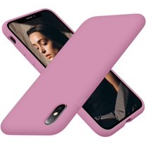 Designed for iPhone Xs Max Case, Silicone Ultra Slim Shockproof Protective Phone Case with [Soft Anti-Scratch Microfiber Lining], 6.5 inch, Lilac Purple