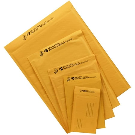 Duck Brand Bubble Wrap Cushioned Kraft Mailers, #0 - 6 x 9 Inches, 5-Pack (756691) | Walmart Canada