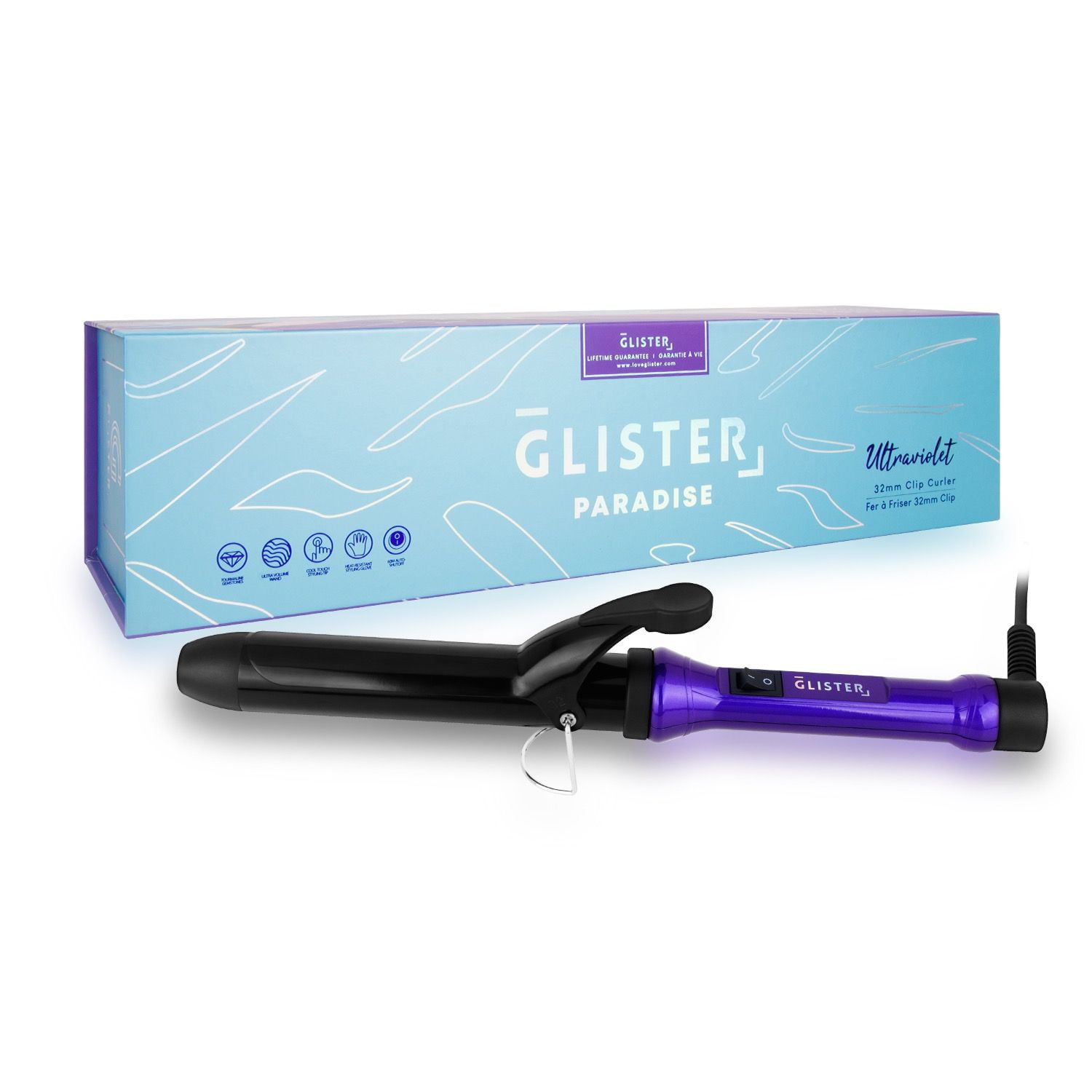 glister curling iron
