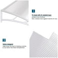 thumbnail image 3 of Yescom Auvent Extérieur 80"x40 Pouces pour Patio, Fenêtre, Porte, Housse de Toit, Protection UV, Feuille Ajourée, 3 of 10