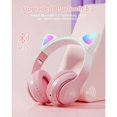 thumbnail image 2 of Auriculares Purple-Kids, Auriculares inalámbricos Bluetooth para niños, adolescentes y adultos, Auriculares Bluetooth con micrófono, Auriculares con Orejas de Gato para niñas, 2 of 5