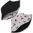 thumbnail image 3 of Fruit Print Bucket Hat Banana Pattern Fisherman Hats Summer Reversible Packable Cap, 3 of 5