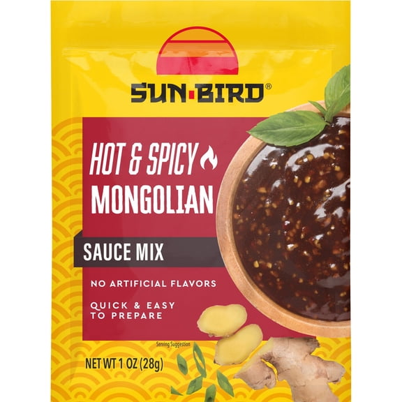 Pack Of 3 Sun-Bird Mongolian Beef Seasoning Mix, 1 oz (Package May Vary)