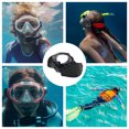 thumbnail image 2 of Máscara Buceo Correa Slap Antideslizante Cómodo Natación Acuáticos (Negro), 2 of 9