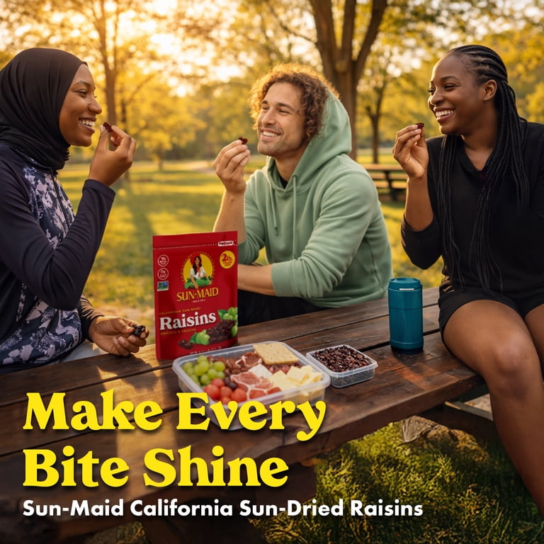 Sun-Maid California Sun-Dried Raisins 32oz Resealable Stand-Up Bag
