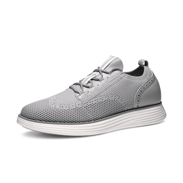 Zapatos Oxford para Hombre Bruno Marc Talla 10.5 Malla Gris Cómodos