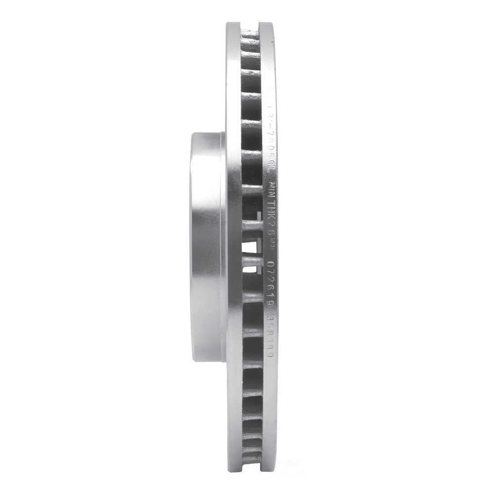 Dynamic Friction Company 631-76059L DFC Brake Rotor - Drilled And Slotted - Silver