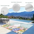 thumbnail image 6 of Outdoor Rug 5x7 ft Bunny Tail Happy Easter Waterproof Outdoor Patio Rug Mat Non Slip Outside Area Rugs Carpet for RV,Camping,Porch,Deck,Pool,Balconybackyard,Color Eggs Spring Flowers Light Blue, 6 of 9