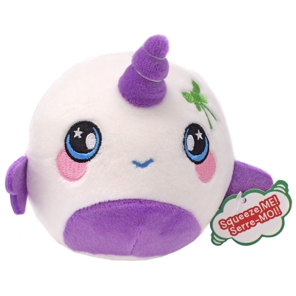 Squeezamals Holiday Series Joy Narwhal Plush