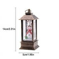 thumbnail image 3 of HCTSHG Tree Farm Snowman Lighted Snow Globe Water Lantern with Swirling Glitter Decoration for Christmas Home, Living Room, Battery Operated or USB Powered (2x5.5in), 3 of 6
