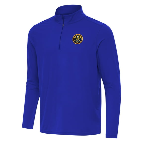 Men's Antigua Royal Denver Nuggets Intent Quarter-Zip Top
