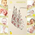 thumbnail image 3 of Dreamtimes Funny Bear Fox Snowman Baby Muslin Washcloths Face Towel, Christmas Burp Cloths Cotton Wipes 5 PCS Infant Wash Cloth for Newborn Boys Girls 12x12 inches, 3 of 7
