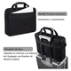 thumbnail image 3 of Maleta Portafolio Bloosom  Para Laptop De 15.6 In Hombre Impermeable Negro, 3 of 4