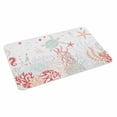 thumbnail image 2 of Coastal Turtle Door Mat&nbsp;Indoor Outdoor Entrance, Non Slip Rug for Kitchen Bathroom Entryway Rug, Orange Red Coral Green Jellyfish Starfish Washable Doormat Floor Mat 24x36 Inch, 2 of 8