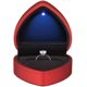 thumbnail image 1 of Heart Shaped Ring Gift Box with LED Light, Velvet Earrings Jewelry Case with Light, Jewellry Display Box for Wedding, Engagement, Proposal, Birthday a, 1 of 5