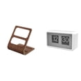 thumbnail image 1 of Organizador De Escritorio Con Control Remoto De TV, Caja De Almacenamiento Con Reloj De Escritorio Abatible, Dos Compartimentos, Estante Organizador Para Oficina, Mesa De Cocina, Decoración De, 1 of 8