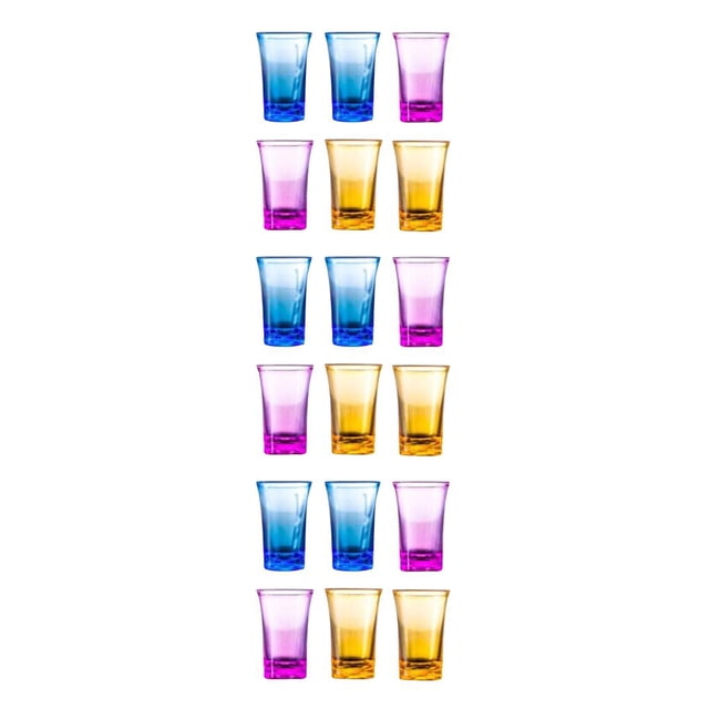 Yuarrent Juego de 6 copas de vino para fiesta, copas acrílicas para dispensador de cristal, juegos para beber, soporte para cóctel, Type3 NO3