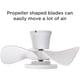thumbnail image 2 of Ventilador de techo ocioc de 22" con luz LED silenciosa y control remoto, 2 of 8