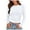 White, variant on larppty Womens Long Sleeve Stretch Crewneck Ribbed T-Shirt Fitted Casual Basic Tops (Grey, XL)