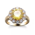 thumbnail image 4 of White/Blue/Purple/Gold CZ Band 925 Silver, Gold Women's Jewellery Ring Size 6-10, 4 of 9