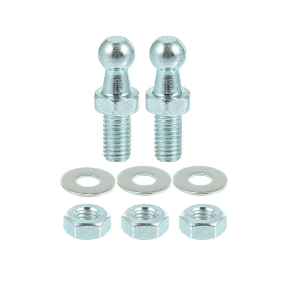 Unique Bargains 13mm Car Strut Ball 5/16-18 Thread 5/8" Shank for Gas Lift Support Strut End Fittings Metal Set of 2