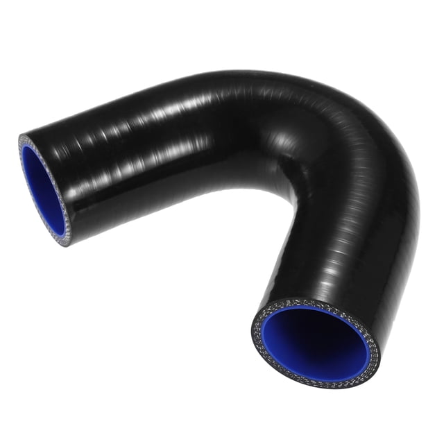 Codo de 135 grados Silicona Reductor Manguera Turbo Agua Intercooler Unique Bargains Negro