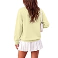 thumbnail image 4 of Womens Oversized Sweatshirts Basic Solid Pullover Tops Fall Winter Long Sleeve Crewneck Clothes, 4 of 5