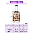 thumbnail image 5 of Happy Halloween French Bulldog Witches Hat Pumpkin Carving Travel Luggage Cover Dog Lover Gifts Suitcase Dust Protective Decor - 02019, 5 of 5